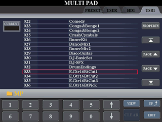 MULTIPAD screen 2nd view option
