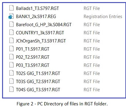 PC directory of RGT folder