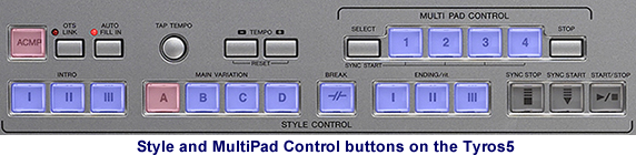 T5 Style and Multipad Controls